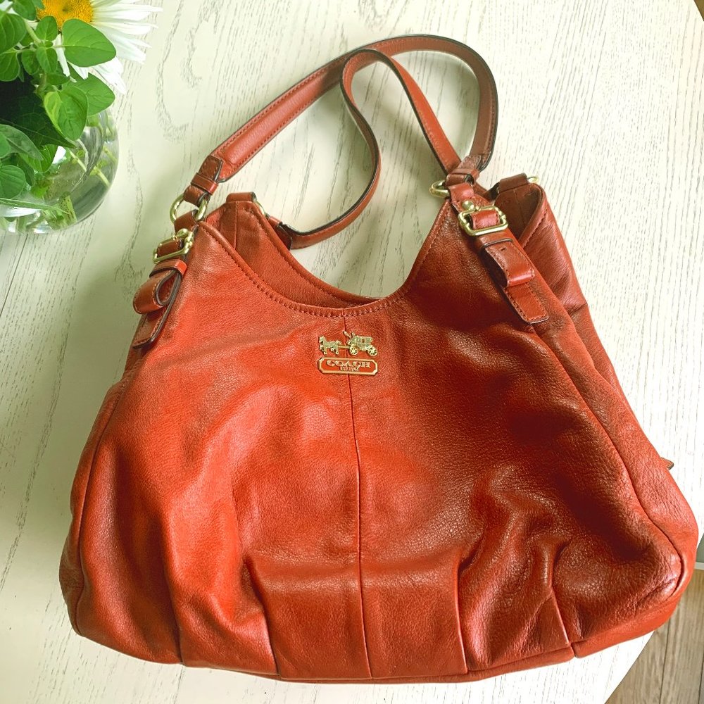 Coach Madison Maggie Leather Shoulder Bag